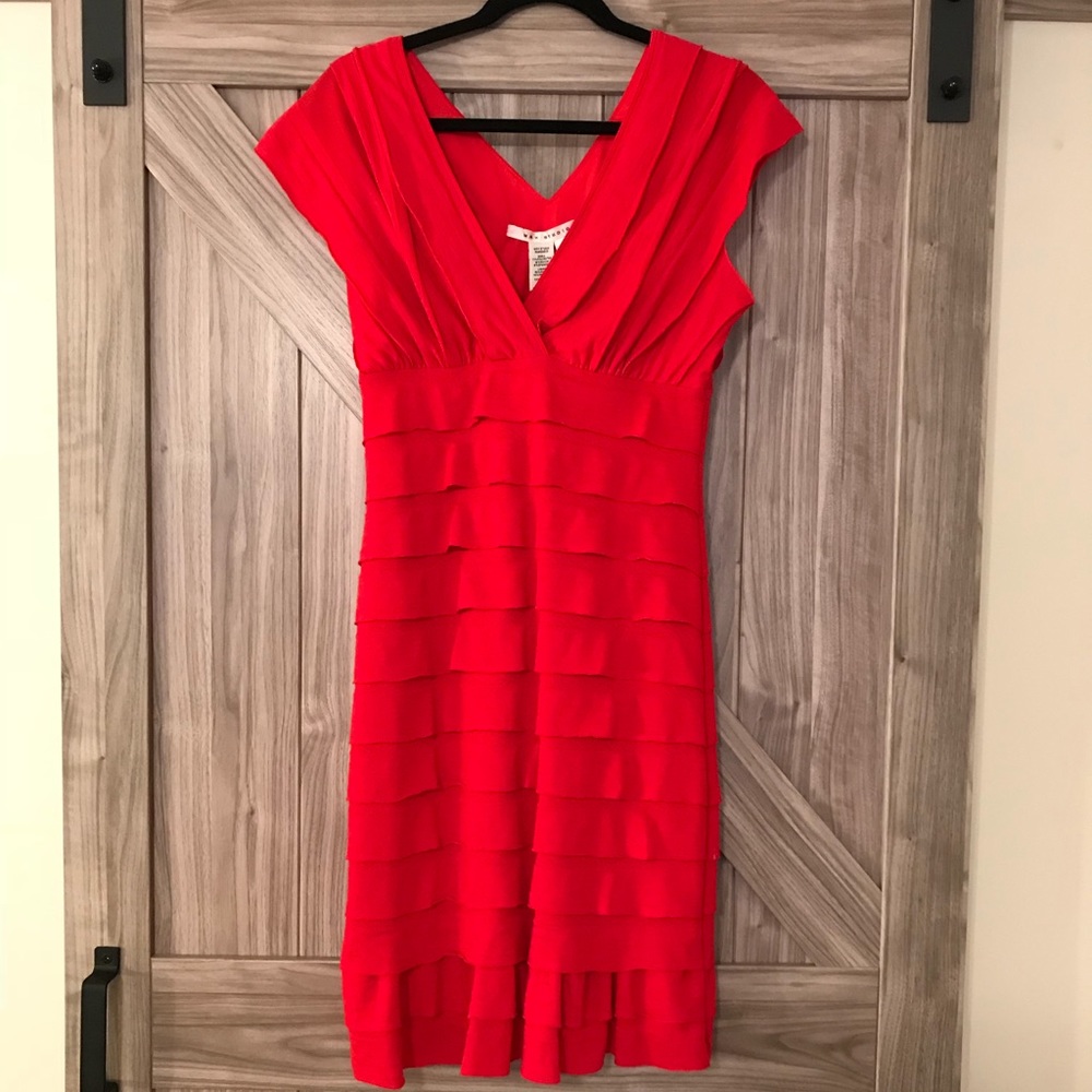 Max Studio Ruffle Cocktail Dress